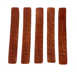 Räucherstäbchen Halter aus Holz geschnitzten 25 cm