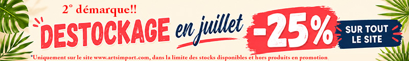 Destockage en Juillet , 2° démarque: -25% sur tout le site (sauf promotions)